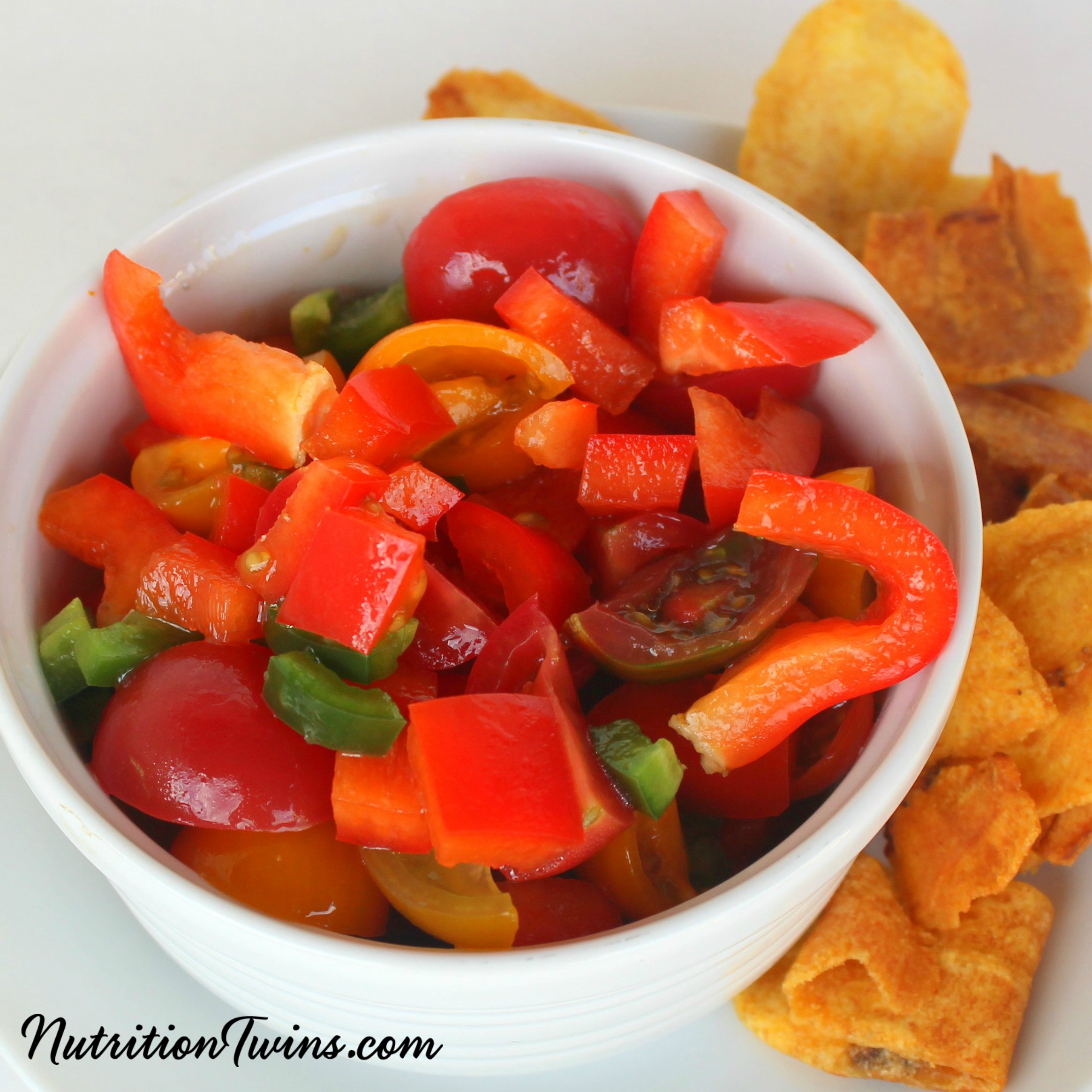 Fresh Tomato Salsa - Nutrition Twins